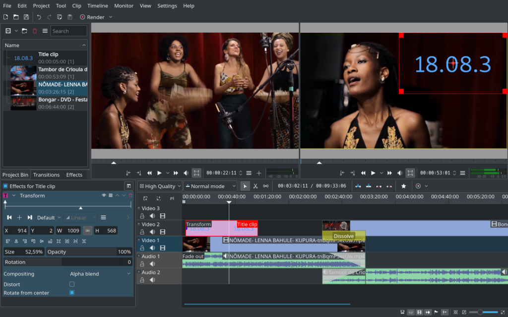Kdenlive on Linux