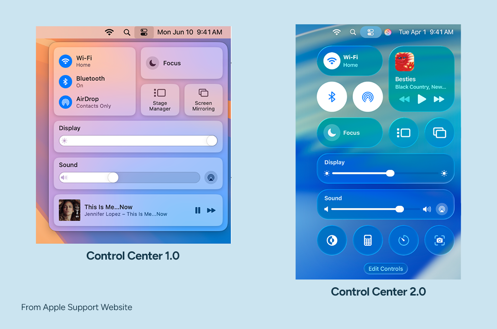 New macOS Control Center 2.0