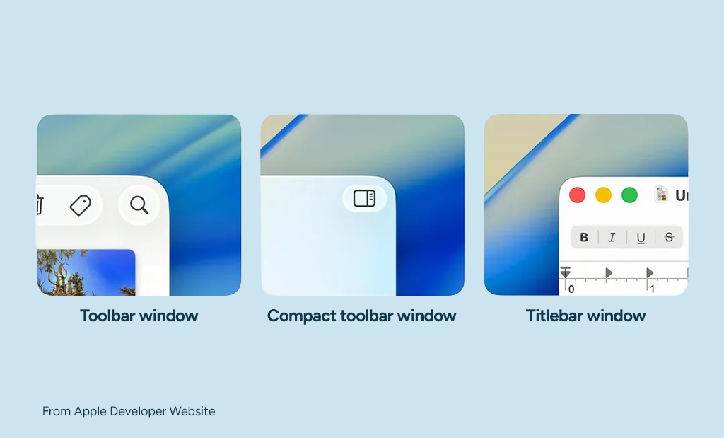 Corner Radius specs from Apple Developer Website
